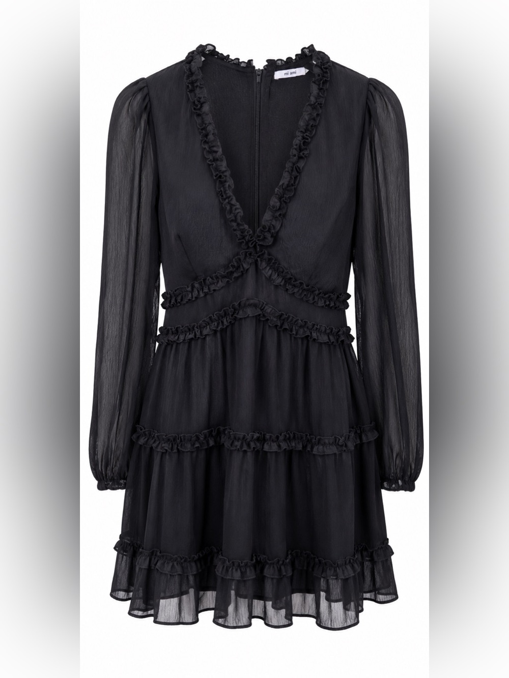 Mi Ami Black Mini Dress Women's Sleeveless Party Cocktail Little Black Dress M